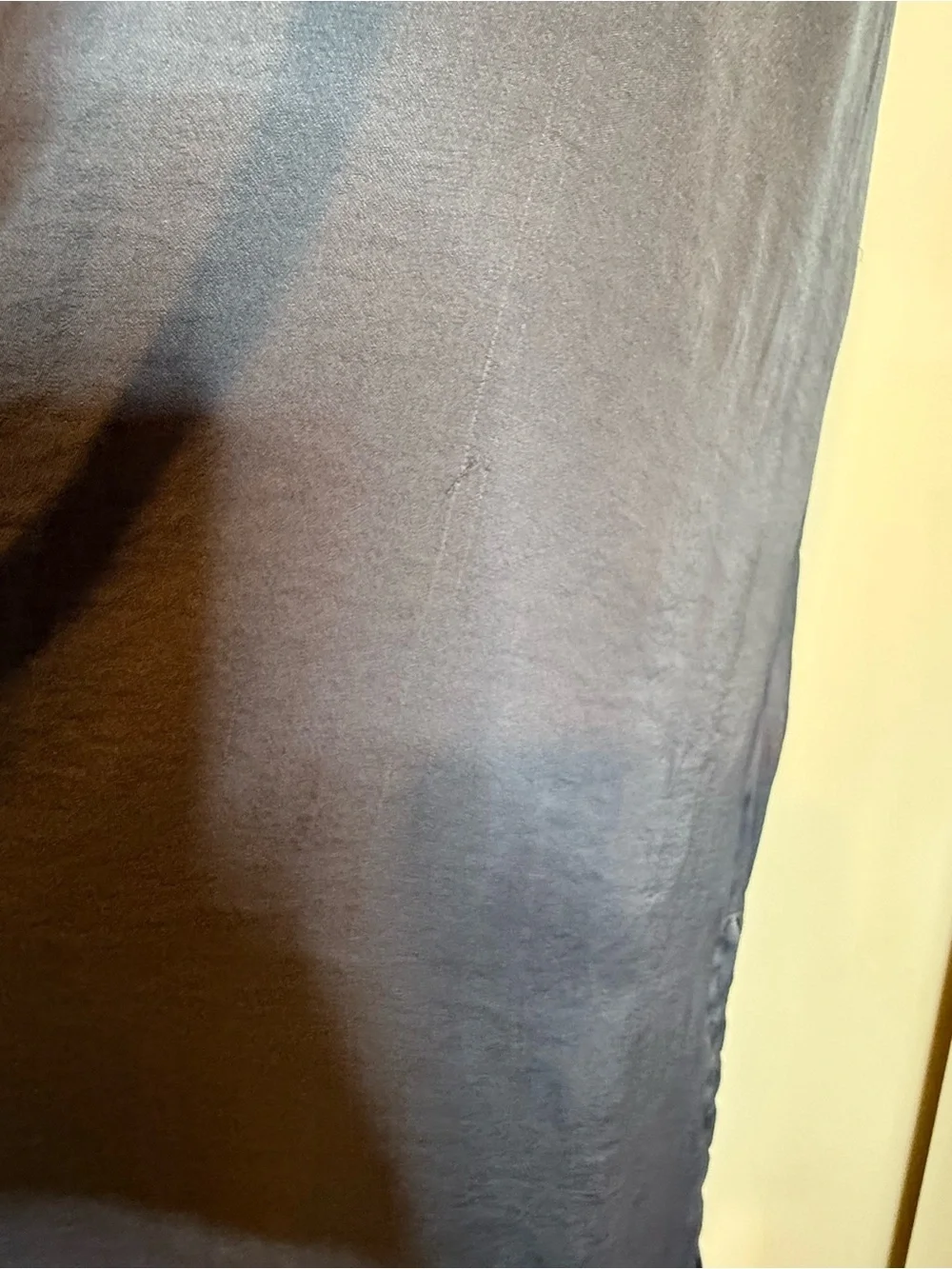 Abercrombie & Fitch Charcoal Blueish Gray Ruffle Maxi Dress - Spaghetti Straps